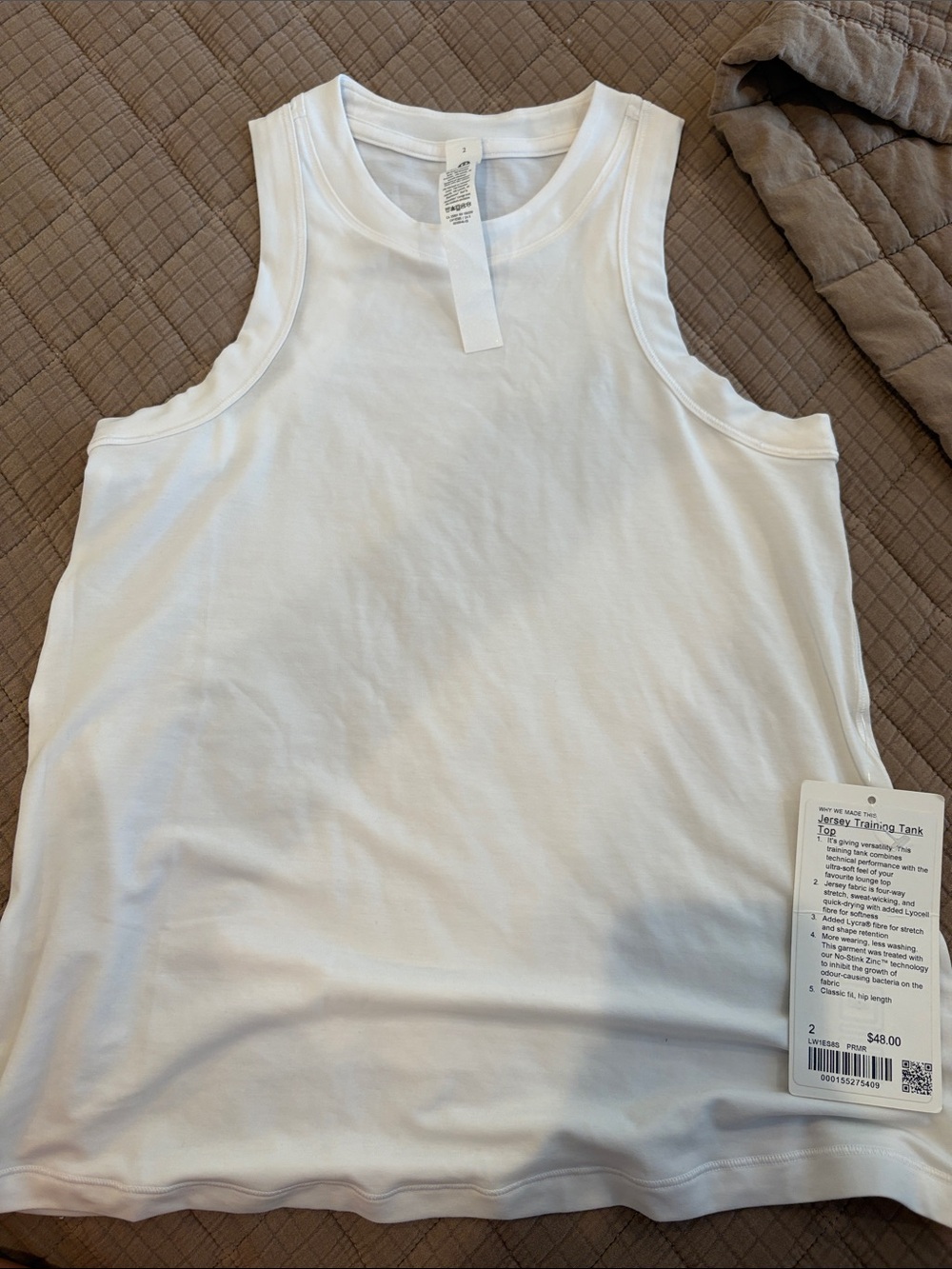 Women’s Lululemon White Tank Top new with tags